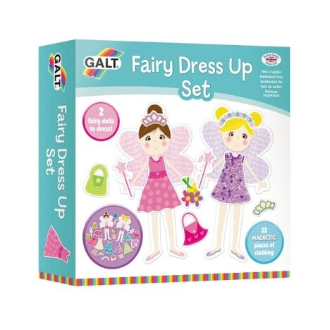 Joc educativ GALT cu puzzle magnetic, model Fairy Dress Up Set