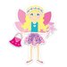 Joc educativ GALT cu puzzle magnetic, model Fairy Dress Up Set
